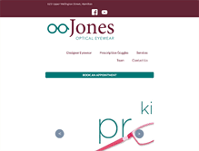 Tablet Screenshot of aajonesoptical.com